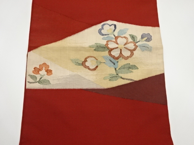 6767957: JAPANESE KIMONO / VINTAGE FUKURO OBI / WOVEN FLOWER | eBay